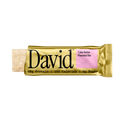 David protein bar with cake batter flavor on a black background