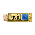 David chocolate chip cookie dough flavored protein bar on a black background