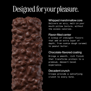 Unwrapped David Bronze protein bar with product description