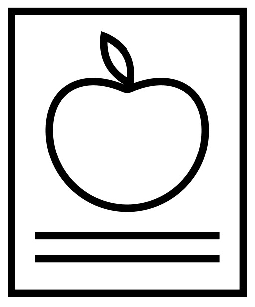 Nutrition facts icon