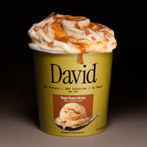 Pint of David Protein Triple Peanut Butter frozen dessert
