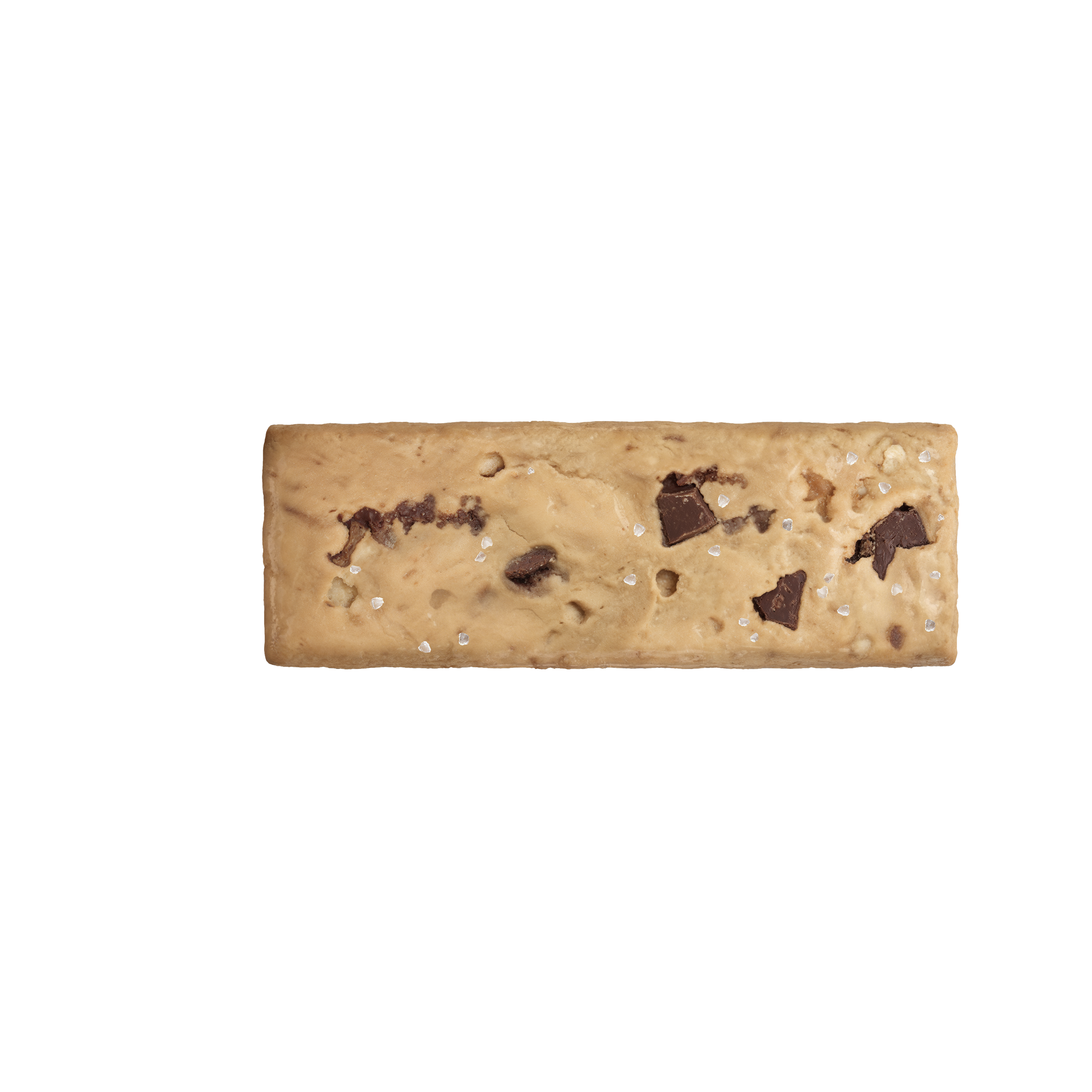 Chocolate Chip Cookie Dough bar unwrapped, showing bar